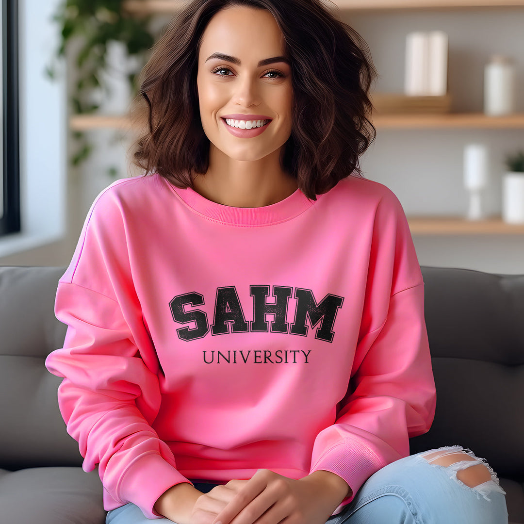 SAHM University Crewneck